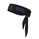 Custom Black Purple Headband