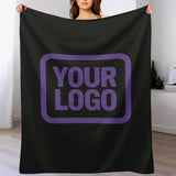Custom Black Light Purple Blanket