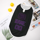 Custom Black Purple Pet Vest