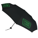 Custom Black Emerald Green Automatic Umbrella