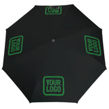 Custom Black Emerald Green Automatic Umbrella