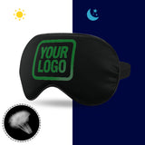 Custom Black Emerald Green Sleep Mask