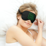 Custom Black Emerald Green Sleep Mask