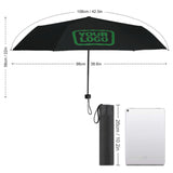Custom Black Emerald Green Automatic Umbrella