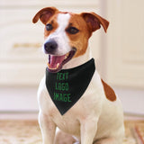 Custom Black Emerald Green Pet Scarf