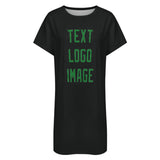 Custom Black Emerald Green Nachthemd