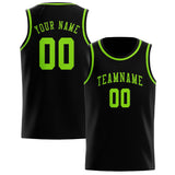 Custom Black & Emerald Green Colors Design Sports Basketball Jersey