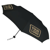 Custom Black Light Khaki Automatic Umbrella