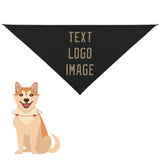 Custom Black Light Khaki Pet Scarf