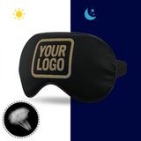 Custom Black Light Khaki Sleep Mask