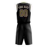 Custom Black Light Khaki Basketball Set
