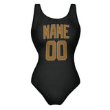 Custom Black Khaki Swimsuit