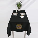 Custom Black Light Khaki Square Table Cloth