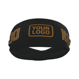Custom Black Khaki Sports headband