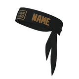 Custom Black Khaki Headband