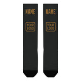 Custom Black Khaki Knee-High Sock