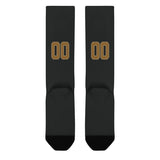 Custom Black Khaki Knee-High Sock