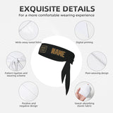 Custom Black Khaki Headband