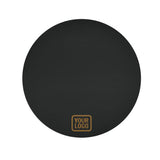 Custom Black Khaki Round Table Cloth