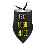 Custom Black Light Yellow Pet Scarf