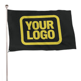 Custom Black Light Yellow Flag
