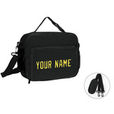 Custom Black Light Yellow Lunch Bag