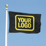 Custom Black Light Yellow Flag