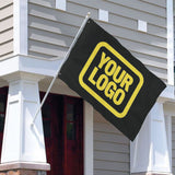 Custom Black Light Yellow Flag