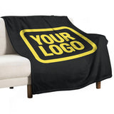 Custom Black Light Yellow Blanket