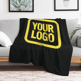 Custom Black Light Yellow Blanket