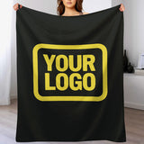 Custom Black Light Yellow Blanket