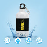 Custom Black Light Yellow Sports Bottle