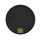 Custom Black Light Yellow Round Table Cloth