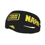Custom Black Light Yellow Sports headband