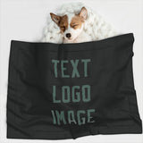Custom Black Blue Green Pet Blanket