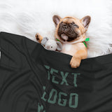 Custom Black Blue Green Pet Blanket