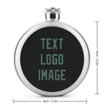 Custom Black Blue Green Hip Flask