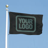 Custom Black Blue Green Flag