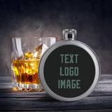 Custom Black Blue Green Hip Flask