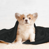 Custom Black Blue Green Pet Blanket