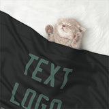 Custom Black Blue Green Pet Blanket