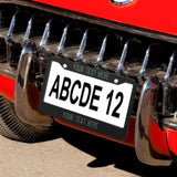 Custom Black Blue Green License Plate Frame