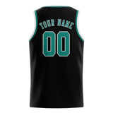 Custom Black & Blue Green Colors Design Sports Basketball Jersey