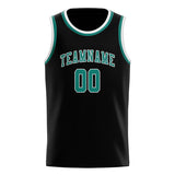 Custom Black & Blue Green Colors Design Sports Basketball Jersey