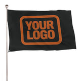 Custom Black Orange Flag