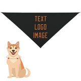 Custom Black Orange Pet Scarf