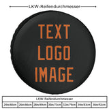 Custom Black Orange Truck Tires