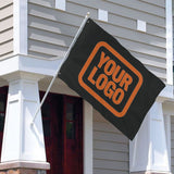 Custom Black Orange Flag