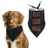 Custom Black Copper Rose Pet Scarf