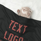 Custom Black Copper Rose Pet Blanket